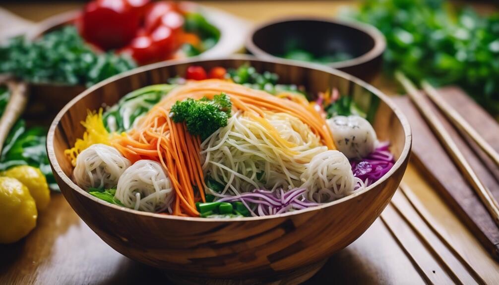 asian inspired cold noodle