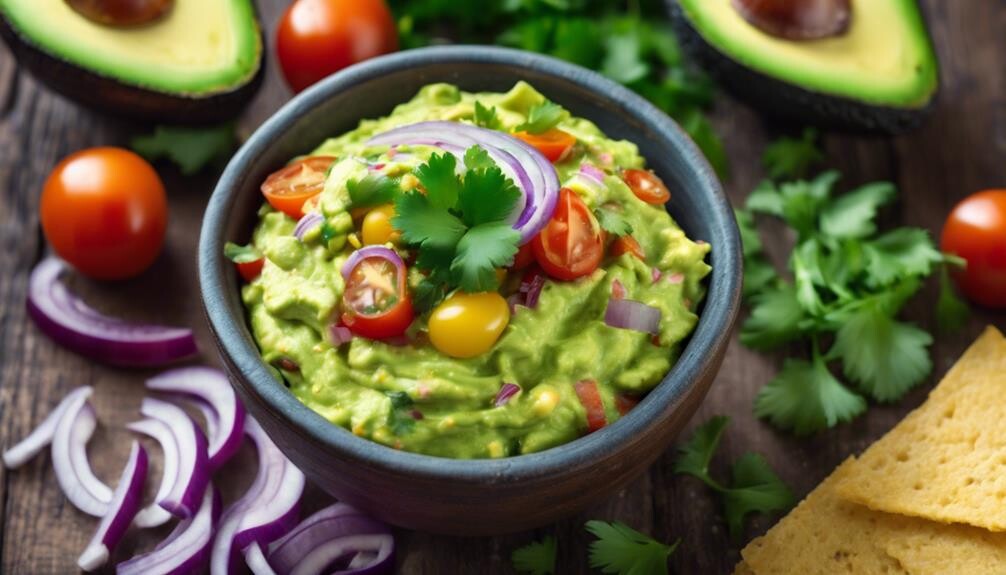 avocado based dip with flavor
