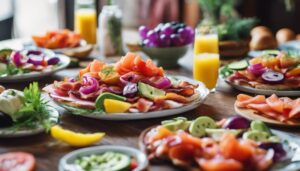 bagels and cream cheese