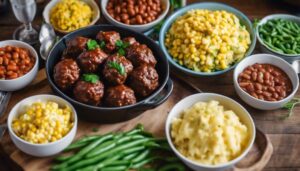 barbecue meatball side dishes