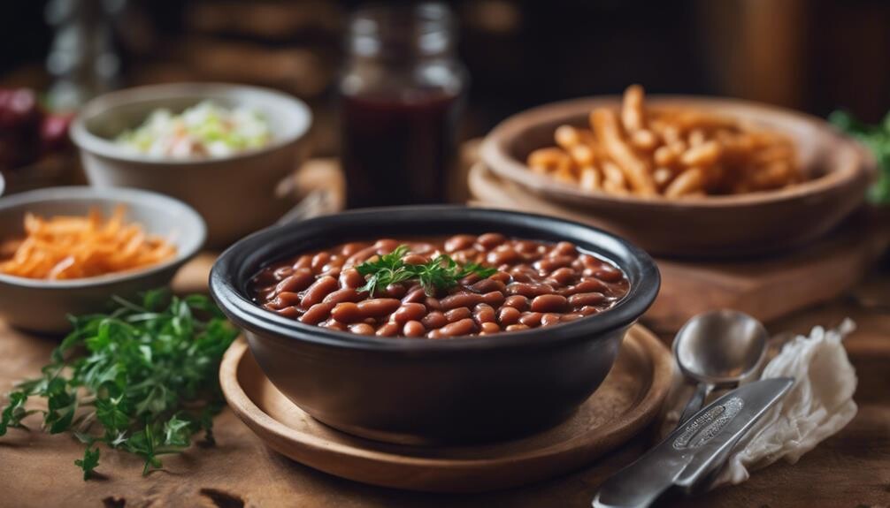 beans tomato sauce molasses