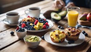 blueberry muffin breakfast sides