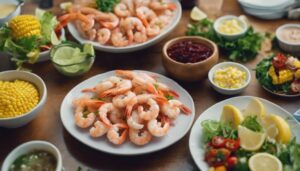 boiled shrimp side dishes