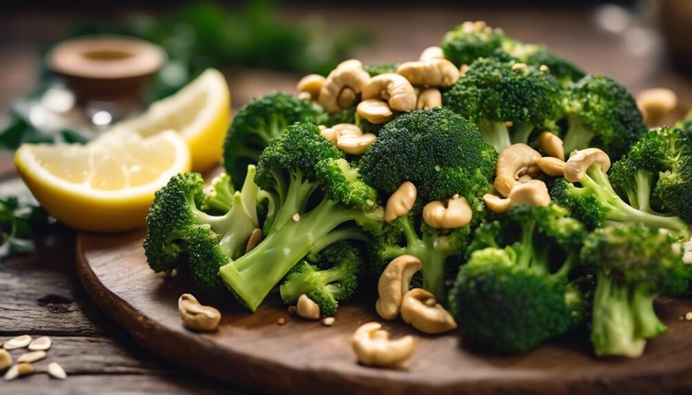 broccoli and cashew stir fry