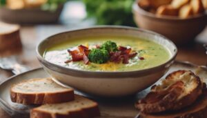 broccoli cheese soup sides