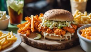 buffalo chicken sandwich sides