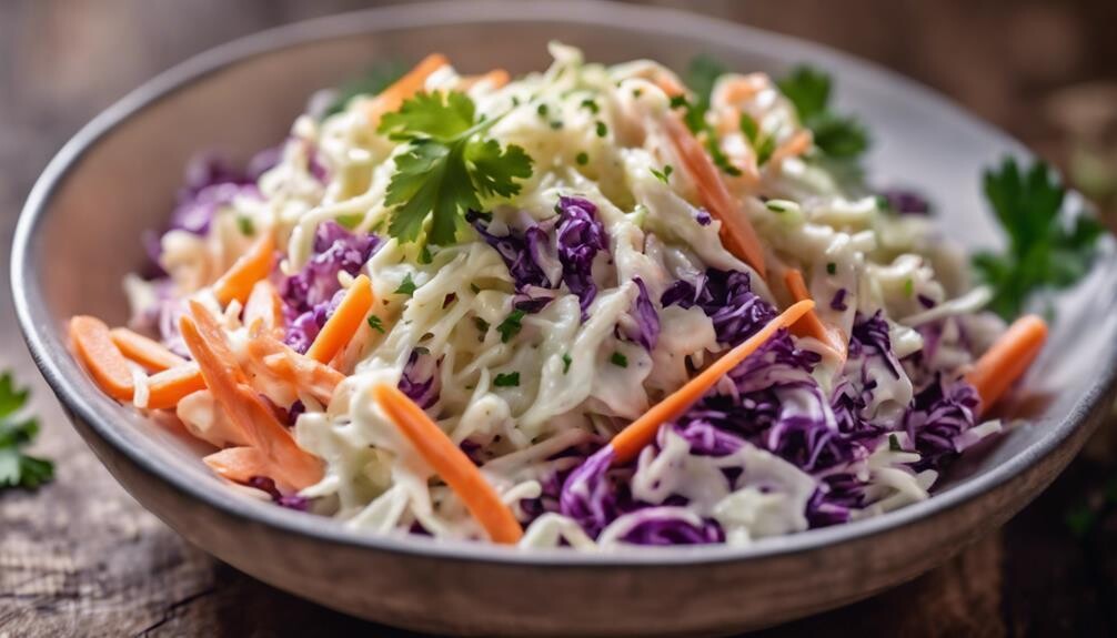 cabbage carrots mayo vinegar
