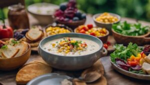 chicken corn chowder sides