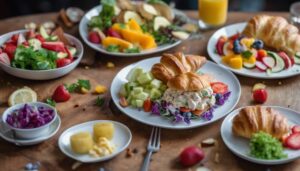 chicken salad croissant sides