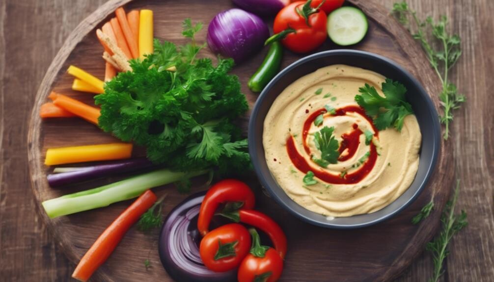chickpeas and tahini spread