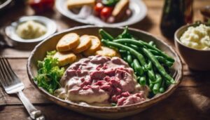 chipped beef gravy sides