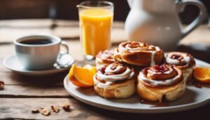 cinnamon rolls breakfast sides