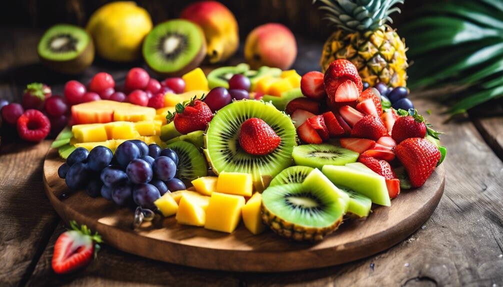 colorful delicious fresh fruits