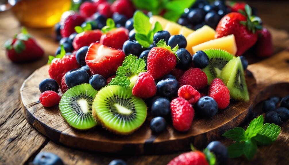 colorful market produce display