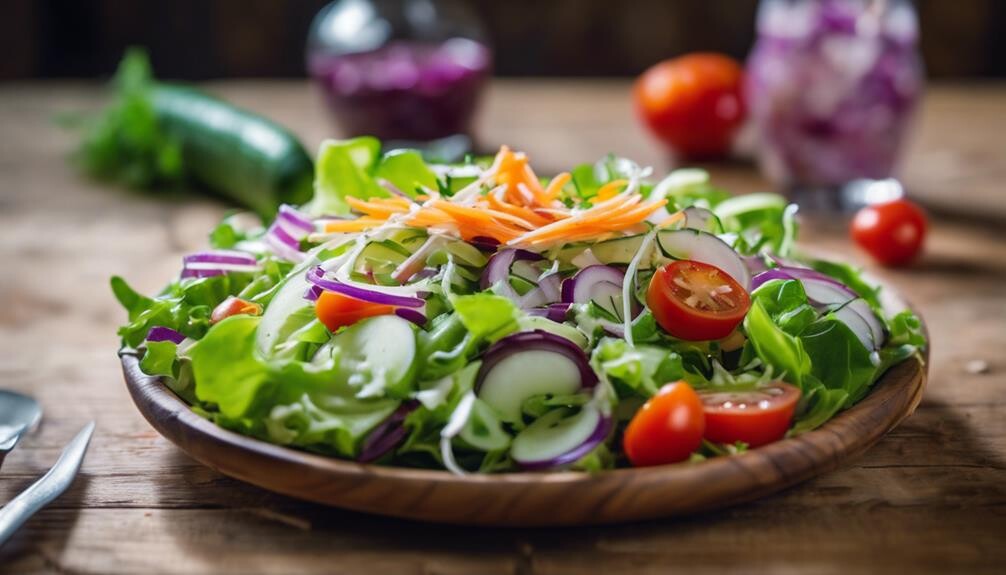 colorful mixed vegetable salad