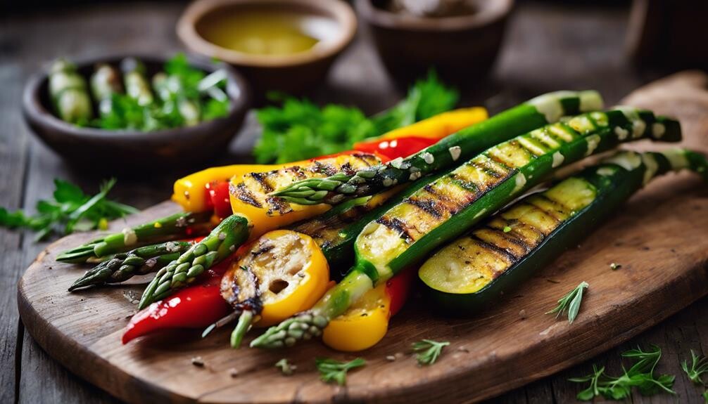 colorful smoky healthy dish