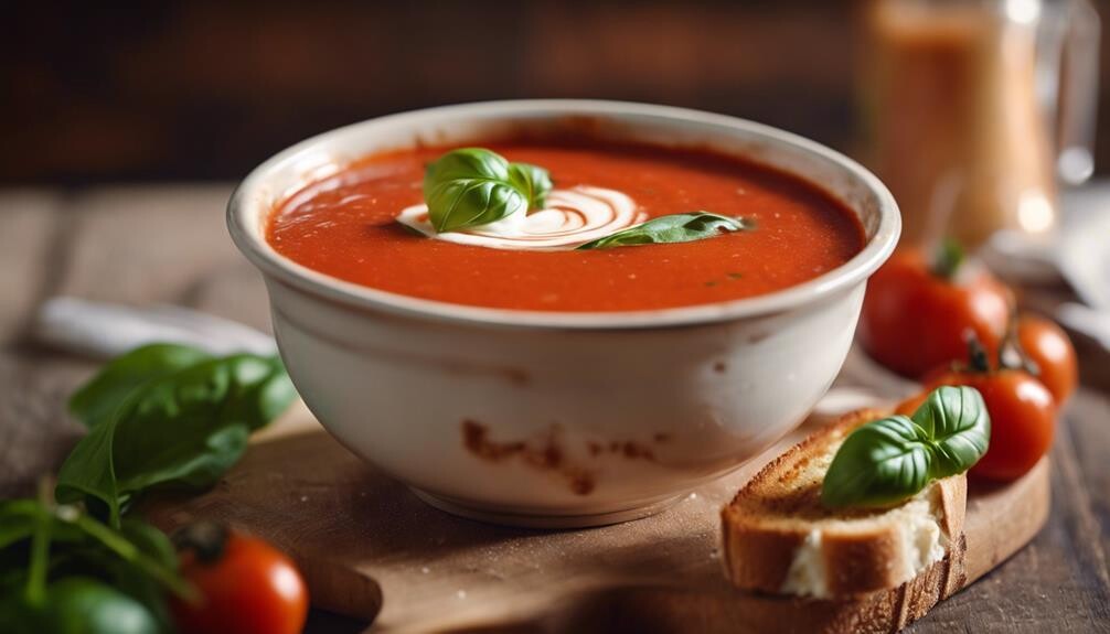 comforting tomato basil flavor