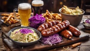complement bratwurst with sides