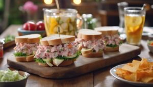 complement ham salad sandwiches