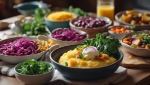 complementing beans and greens