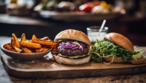 complementing bison burgers with sides