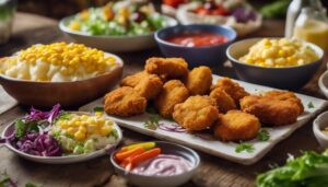 complementing chicken nuggets with sides