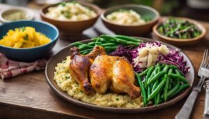 complementing chicken thighs perfectly