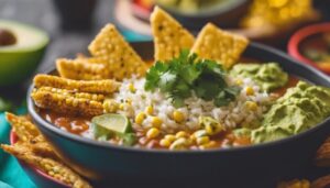 complementing chicken tortilla soup