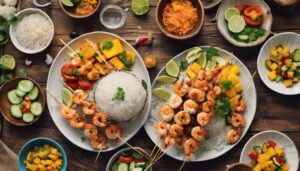 complementing coconut rice perfectly