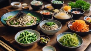 complementing cold soba noodles