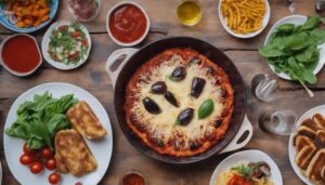 complementing eggplant parmigiana perfectly