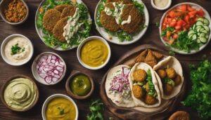 complementing falafel pita options