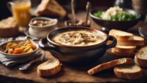 complementing french onion soup perfectly