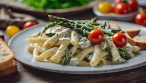 complementing pasta alfredo perfectly