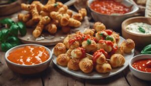 complementing pizza and salad