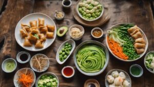 complementing sesame noodles with sides