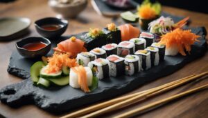 complementing spam musubi flavors