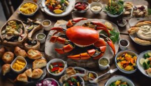 complementing stone crab feast