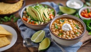 complementing white bean chili