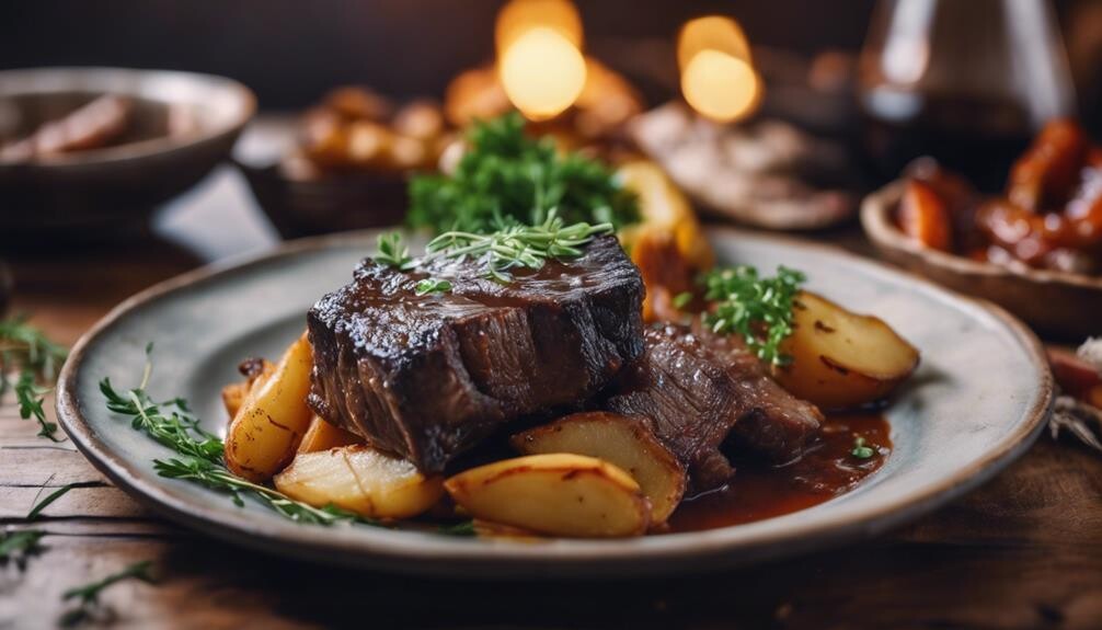 cooking delicious short ribs
