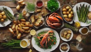 crab legs dinner sides