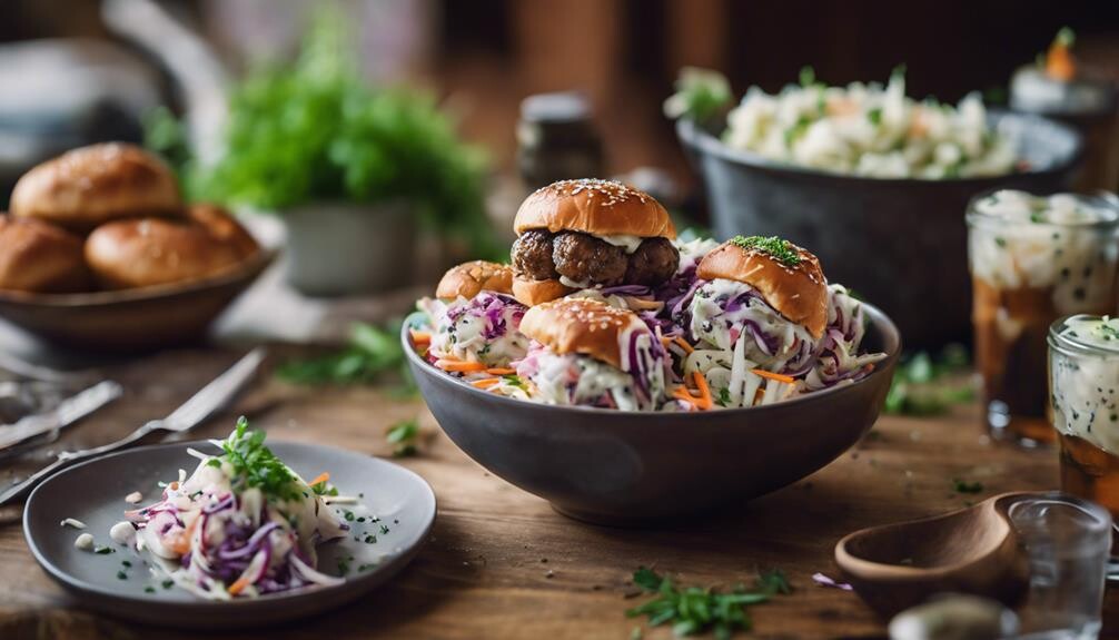 creamy cabbage salad dish