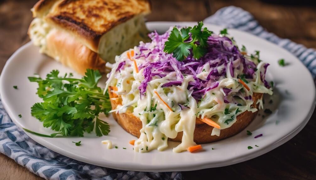 creamy cabbage salad side