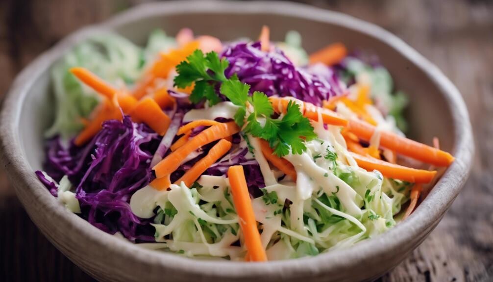 creamy coleslaw with carrots