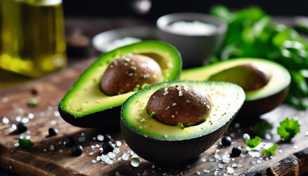 creamy green fruit slices