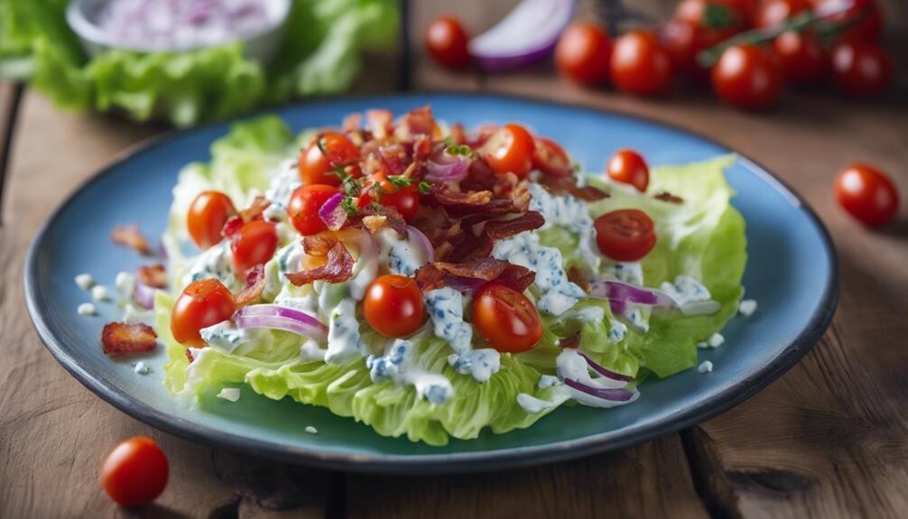 crisp iceberg lettuce wedge