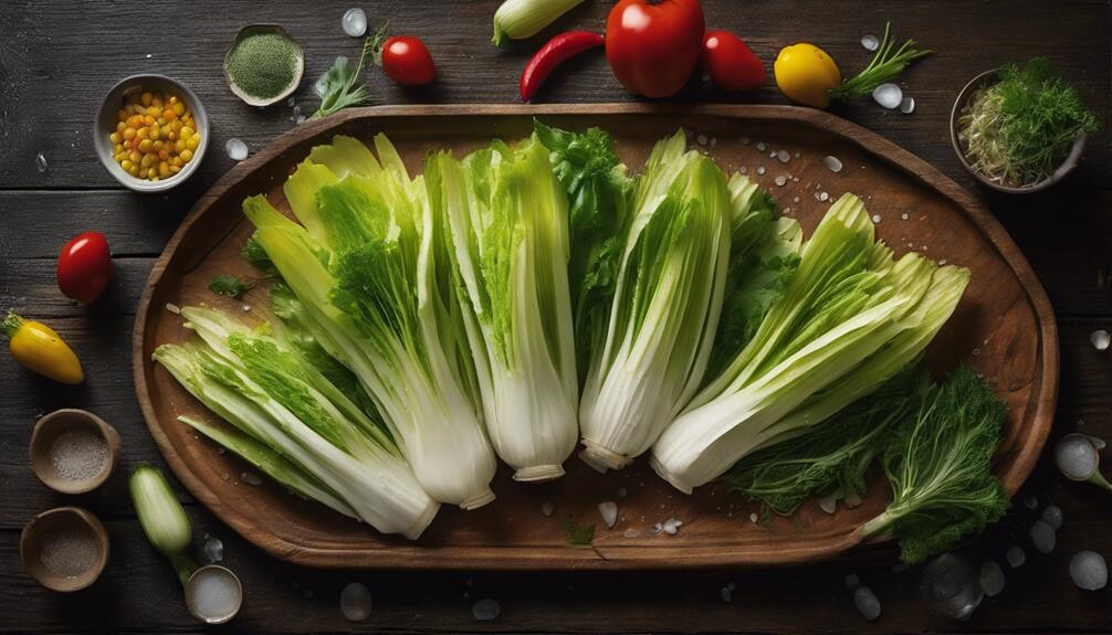 crispy green bitter salad