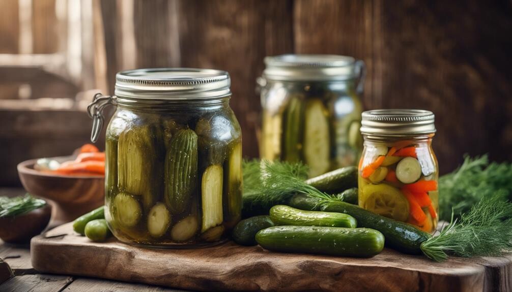 crunchy tangy brine soaked cucumbers