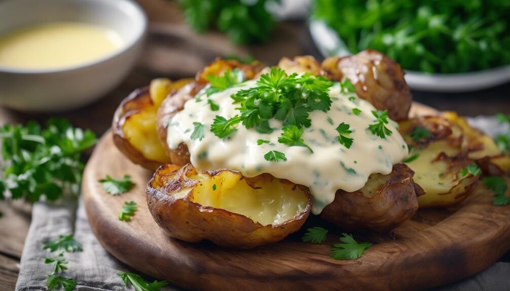 crushed red potatoes recipe