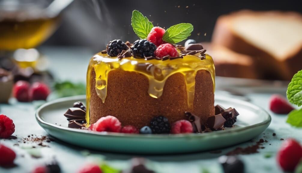 delicate dessert topping touch